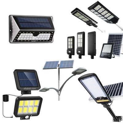 روشنایی: چراغ و پروژکتور خورشیدی