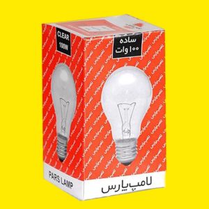 لامپ رشته ای 100 وات برند لامپ پارس