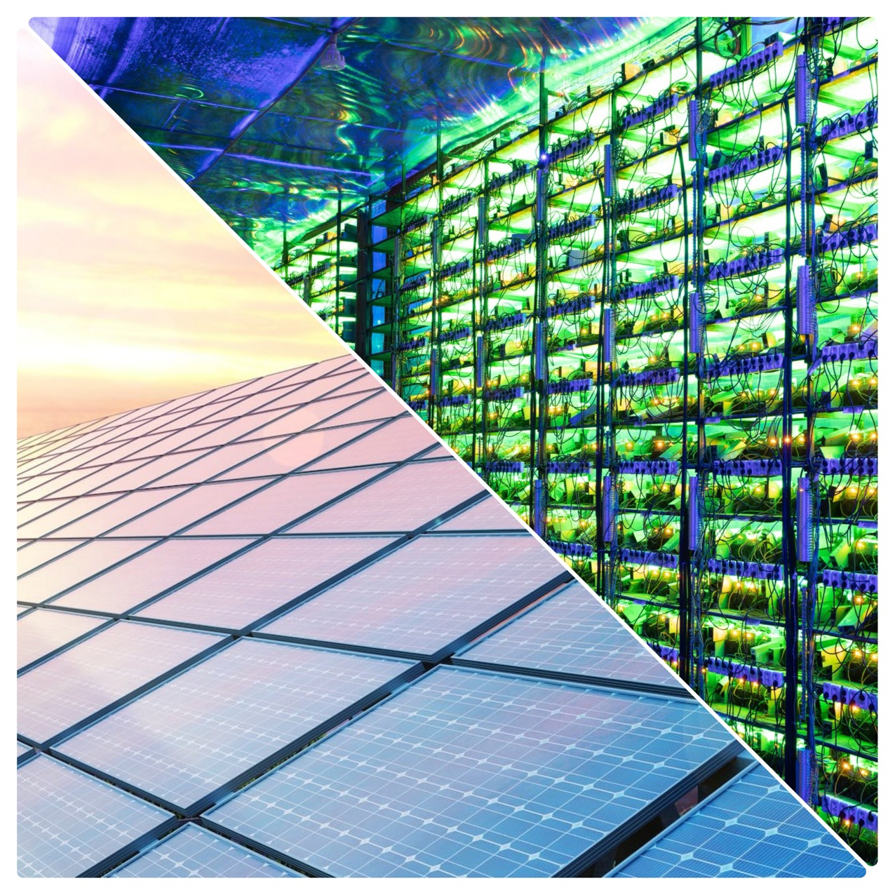 برق خورشیدی برای ماینر