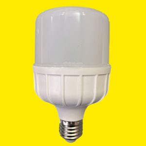 لامپ LED استوانه ای 24 ولت 20 وات DC برند پارسیان نور با رنگ نور مهتابی