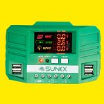 شارژ کنترلر 10 آمپر 12/24 ولت PWM سانکس SUNEX