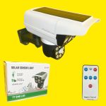 چراغ دیواری خورشیدی طرح دوربین مجهز به چراغ دوم با چرخش 360 درجه مدل Solar Sensor Light 2178T